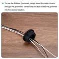 thumbnail image 5 of 4Pcs T Shape Rubber Grommet Mount Dia 26mm ID 23mm H 9mm Seal Protection Cable Grommets Flexible Cable Pipe, 5 of 5
