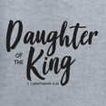 thumbnail image 5 of Wild Bobby Daughter Of The King 2 Corinthians 6:18 Inspirational/Christian Women Racerback Tank Top, Heather Grey, Small, 5 of 5