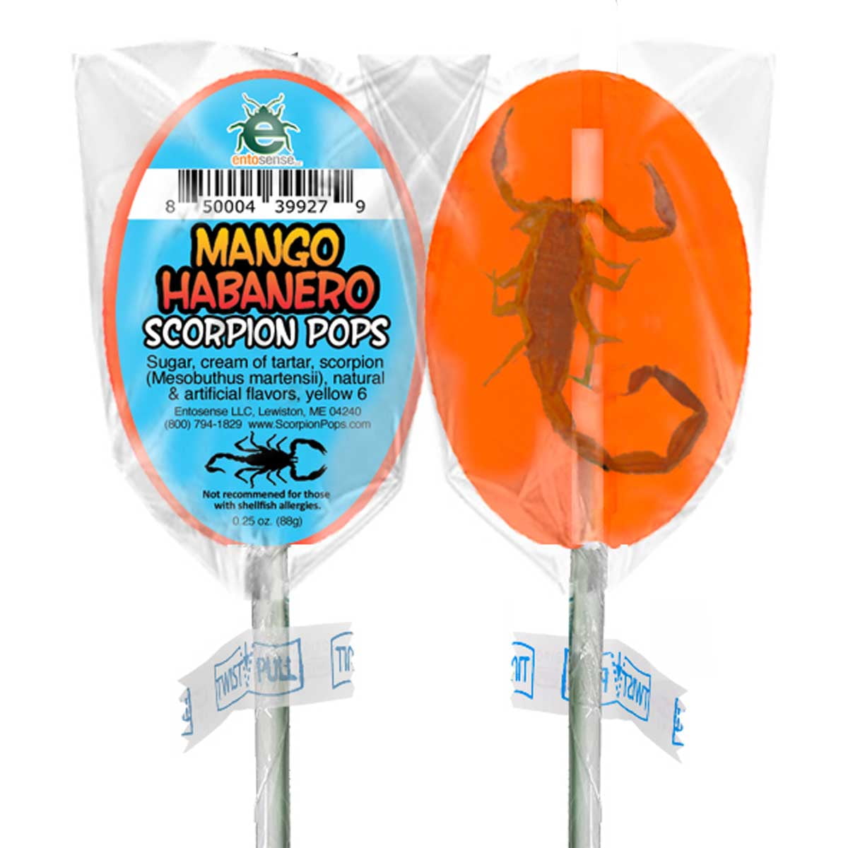 Scorpion Pops | Real Scorpions in a Candy Sucker | Mango Habanero - Walmart.com