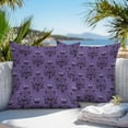 thumbnail image 5 of Outdoor Waterproof Pillow Covers Spooky Halloween Haunted Ghost Cobweb Decorative Throw Pillow Protectors,Black Purple Pillowcase Cushion Cases for Patio Sofa Garden Couch,26x26in,Pack of 2, 5 of 9