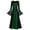 Green, variant on 1950's Dresses for Women Vintage, Womens Celtic Medieval Floor Length Dress, Renaissance Gothic Cosplay Dress, Mesh Bell Sleeve Irregular Long Dress Hot Pink XXL