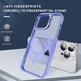 thumbnail image 4 of ELEHOLD Case for iPhone 14 Pro, Clear Transparent Camera Kickstand Case Shockproof Heavy Duty Protective Cover Case,Lightpurple, 4 of 8