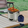 thumbnail image 1 of DYNWAVECA Réchaud de Camping Facile à Transporter Grille pour Rôtir Barbecue Faire du Thé Vert Olive, 1 of 9