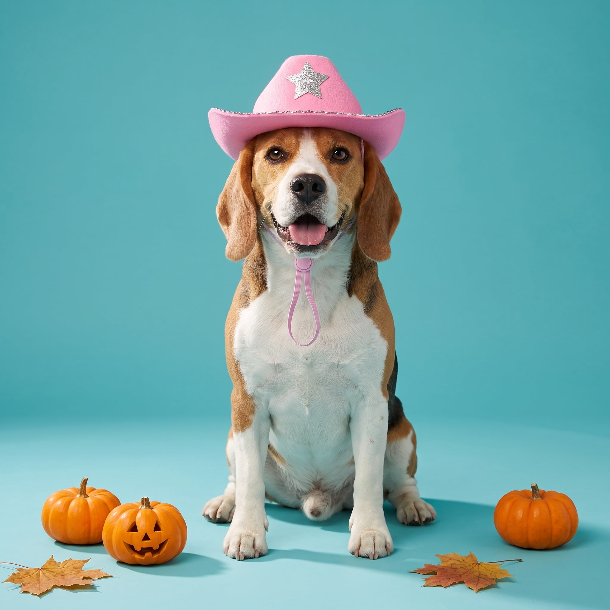 Vibrant Life Halloween Cowboy Hat Costume for Dogs, Pink, M/L