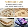 thumbnail image 5 of ELW 100% Veg Tan Full Grain Leather Cowhide Pre-Cut Pieces 7-9oz 2.8-3.6mm, 5 of 10