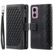 thumbnail image 2 of Grid Texture Zipper Leather Case For Motorola Moto G85, 2 of 4