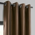 thumbnail image 3 of Copper Brown Grommet Blackout Faux Silk Taffeta Curtain (1 Panel), Copper Brown, 50W X 108L, 3 of 7