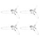 thumbnail image 1 of Correas para zapatos desmontables de 2 pares para tacones, correa ajustable para tobillo, transparente, 1 of 6