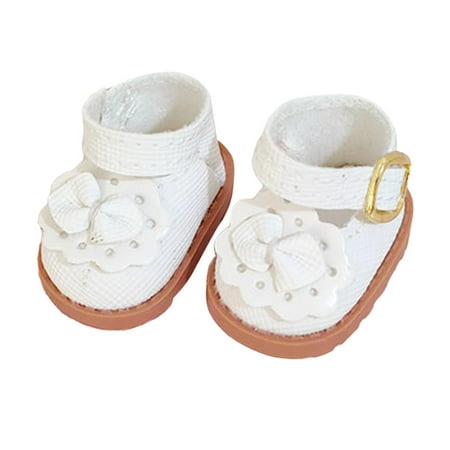 DOLITY 17cm Doll Shoes Elegant Comfortable DIY Doll Toy for DIY Crafting Girls Gift