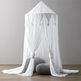 thumbnail image 1 of Cubierta ajustada para cuna para niños, cúpula redonda para niños, tienda de juegos para interior y exterior, decoración para casa colgante, rincón de lectura, lona de algodón Coral Levamdar 2028265-1, 1 of 5