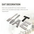 thumbnail image 5 of EAT Sign, Fork and Spoon Wall Decor, Rustic Wood Eat Decoration,Decoration Hang Wood Letters for Wall Art(Gray), 5 of 6