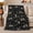 Woodland Opossums With Pine Sprigs, variant on Opossums among Stars and Snowflakes, Whimsical Wildlife Style for Opossum Lovers, Nocturnal Animal Pattern and Birthday Gift, Cozy Flannel Blanket for Cabin and Bedroom, Home Decor