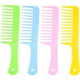 thumbnail image 1 of peines de dientes anchos para cabello rizado, cepillo grande para desenredar el cabello mojado para mujeres y niñas, 1 of 4