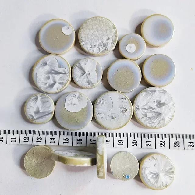 100g/3.5oz Porcelain Mosaic Tiles 5mm/0.2in Thickness Irregular Size Polygon/Ovoid/Round/Square Ceramic Tile DIY Mosaic Tile