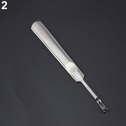 Farfi U V Shaped Stitching Groover Skiving Edge Beveler Leathercraft Leather Tool Kit (V Shape,95mm)