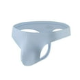 thumbnail image 2 of ZQUUVOU Men's Briefs Solid Color Breathable Underwear Support Pouch (Sky Blue,4XL), 2 of 6