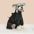 thumbnail image 2 of Dog Raincoat with Harness for Small Dogs, Adjustable Waterproof Dog Rain Jacket, Reflective Rainproof Puppy 4 Legs Raincoat, Full Body Pet Rain Jacket, Dark Grey, L, 2 of 5