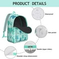 thumbnail image 4 of Waterproof School Backpack with Cute Tropical Seahorse Design, Lightweight Durable College Bookbag with Multi Pockets, Marine Life Coastal Ocean Theme for Teens & Travelers, 4 of 4