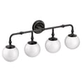thumbnail image 4 of Moen YB0564BL Colinet 3-Light Dual-Mount Bath Bathroom Vanity Fixture with Frosted Glass, 4 of 5