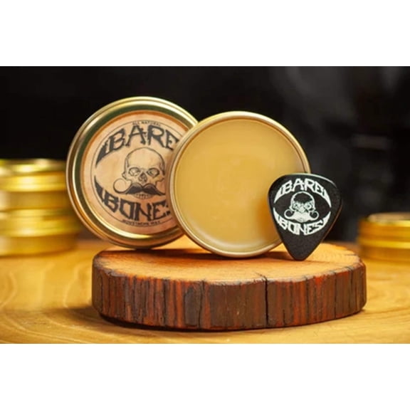 Mustache Wax Medium Hold Grooming For Men - 1oz Bare Bones By Death Grip