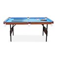 thumbnail image 5 of Rack Trinity Folding 5.5-Foot Multi Game Billiard/Pool Table (Blue), 5 of 5
