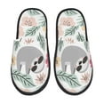 thumbnail image 1 of Balery Cute Cartoon Sloth Pantuflas de Casa de Felpa Silenciosas con Diseño Estampado, Zapatillas Cómodas Antideslizantes de Algodón para Interior-Large, 1 of 8