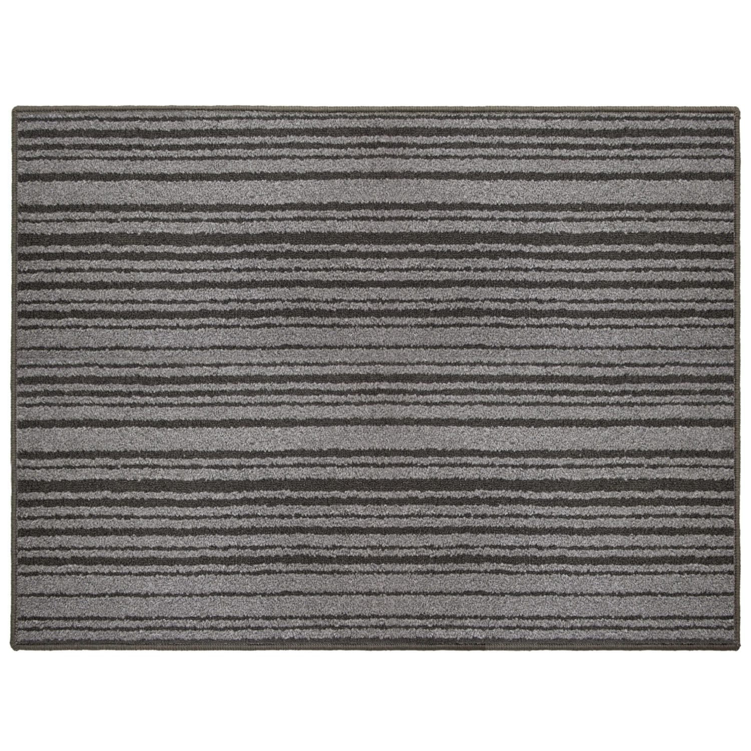 MAINSTAYS 36"x48" Rectangular Grey and Black Tufted Floor Mat