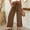 Brown, variant on Olyvenn Stylish Women Wide Leg Palazzo Pants Summer High Waist Flowy Casual Trousers Loose Lounge Beach Travel Vacation Clothes Brown L