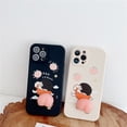 thumbnail image 1 of Funda para teléfono, para iPhone 12 Pro Max Funda tridimensional para teléfono móvil con descompresión creativa 3D Divertida y linda Funda blanda de silicona para apretar Crayon Shin-chan para aliviar, 1 of 5