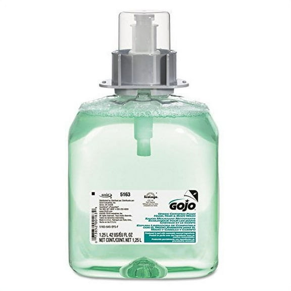 GOJO 516303EA Luxury Foam Hair & Body Wash, 1250mL Refill, Cucumber Melon Scent