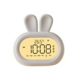 thumbnail image 1 of yuksok Rabbit Kids Digital Alarm Clock Adult Nursery Snooze Backlight Night Light White, 1 of 9