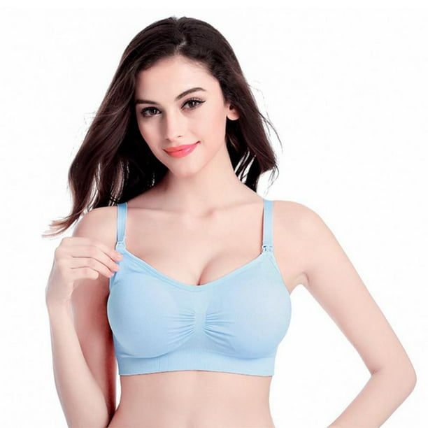 Seamless Clip Down Deep V Neck Push Up Nursing Bra Maternity Bras Inlcuding Extenders & Clips