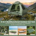 thumbnail image 5 of Biotree 2-Person Foldable Off-Ground Camping Cot Tent with Pop Up Shelter and Wheeled Carry Bag, 5 of 11