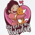 thumbnail image 2 of CafePress - My Cat Is My Valentine Body Suit - Long Sleeve Cotton Baby Bodysuit, 2 of 4