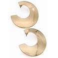 thumbnail image 1 of Big Circle Exaggerated Metal Texture Brushed Frosted Geometric Earrings Creative Party Birthday Jewelry Gift,Style 8, 1 of 3