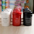 thumbnail image 1 of 3Pcs/Set Spice Jar Sugar Coffee Tea Canister Food Storage Home Kitchen Accessory, 1 of 8