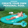 thumbnail image 3 of Swimline Original Inflatable Suntan Tub Lounge Float with Adjustable Shade, Mint, 3 of 11