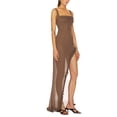 thumbnail image 2 of Liacowi Women Long Bodycon Dress Mesh See-Through Backless Sleeveless Cami Dress Summer Sexy High Slit Dress, 2 of 5