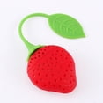 thumbnail image 2 of Tea Strainer, Food Grade Silicone Silicone Creative Strawberry Shape Tea Infuser, For Home Loose Leaf Tea, 2 of 8