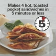 thumbnail image 2 of Hamilton Beach Hot Sandwich Maker with Nonstick Surface, Compact and Easy to Store, Black, 2 of 8