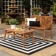 thumbnail image 2 of Walker Edison Ensemble de Conversation de Patio 2 Pcs Chevron en Brun, 2 of 2