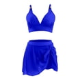 thumbnail image 4 of HAIJIE Beach Coverups Women Bathing Suit Swimwear Built In Bra Plus Size Control Tank Tops Swimsuit Bikini Swimsuits Cover Ups Summer Dress for Women Wife Tops with Boyshorts (Blue,XL), 4 of 5