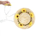 thumbnail image 1 of Sombrero para perro, mini sombrero de paja, sombrero mexicano divertido, decoraciones para fiestas, sombrero de hénice para perro, sombrero para gato, gorra el, 1 of 7