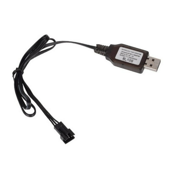 SM3P 6.4V USB Charging Cable Lithium Battery Charger Cord for Toy Car Excavator