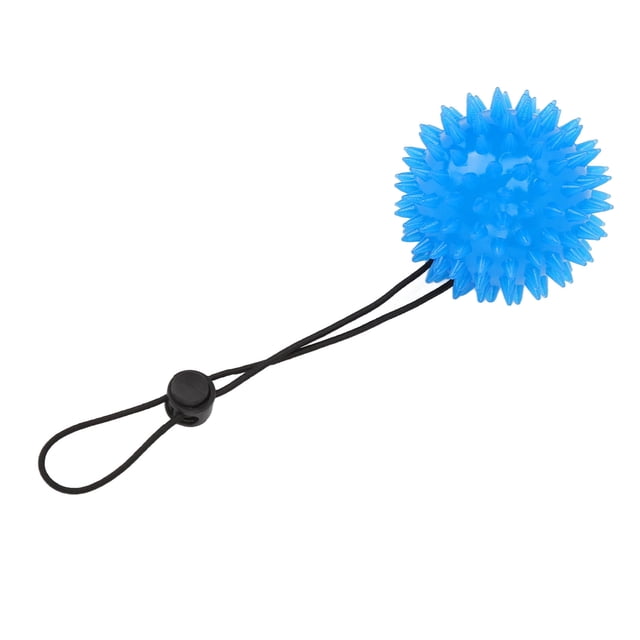 Bola fortalecedora de agarre manual, bola de masaje con púas, bola azul para apretar con los dedos, bola de masaje con púas, valor excepcional