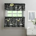 thumbnail image 4 of Kitchen Food Cooking Chef Kitchen Curtains and Valances Set - 3 Piece Kitchen Curtains Sets with Valance for Windows Rod Pocket Machine Washable Kitchen Decor Decorations (54"x18"+2x27.5"x24"), 4 of 6