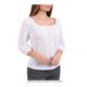 thumbnail image 2 of Blusa Ocean Pacific Talla M Blanco Manga al codo, 2 of 4