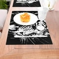 thumbnail image 5 of XMXT 4 Pcs PVC Woven Placemats, Tiger Animal Black Prints Stain Resistant Anti-Skid Place Mats for Dining Table, 12 x 18 inches, 5 of 6