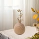 thumbnail image 5 of Jarrón de madera con acento decorativo marrón | Grano de madera natural | Centro de mesa de adorno de decoración para el hogar | Estilo rústico moderno | Para flores frescas o vegetación, 5 of 6