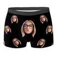 thumbnail image 4 of Wxolcjlv Valentines Mens Boxer Briefs Funny Diy Printed Valentine's Day Trunks Boyfriend Tredny Comfortable Customized Underwear Black_820693162_1 L, 4 of 4